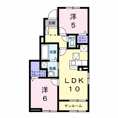 カーサ・コルーテ福 101【管理NO：1-028869001-01010】 ★家具家電は申し込み後に搬入します★ ★2027年03月上旬入居可能★の物件画像