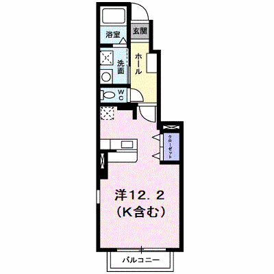 キートス 104【管理NO：1-016216301-01040】 ★家具家電は申し込み後に搬入します★の物件画像