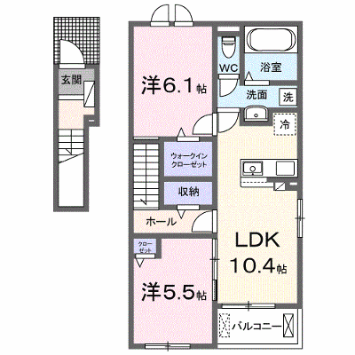 ポートヴィレッジ２４　Ⅰ 201【管理NO：1-027341501-02010】 ★家具家電は申し込み後に搬入します★ ★2026年10月中旬入居可能★の物件画像