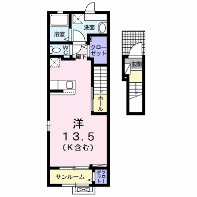 パークサイド白土Ⅱ 203【管理NO：1-027491901-02030】 ★家具家電は申し込み後に搬入します★の物件画像
