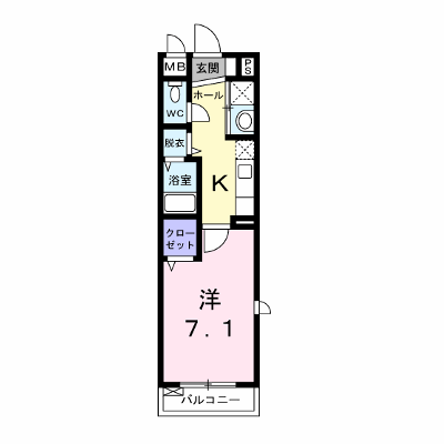 Ｔ’ｓキューブワン 101【管理NO：1-015513001-01010】 ★家具家電は申し込み後に搬入します★の物件画像