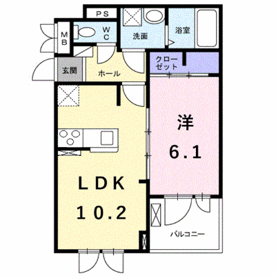 イル　リモーネ 206【管理NO：1-025851001-02050】 ★家具家電は申し込み後に搬入します★ ★2026年10月下旬入居可能★の物件画像