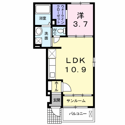 グラース 102【管理NO：1-017500101-01020】 ★家具家電は申し込み後に搬入します★の物件画像