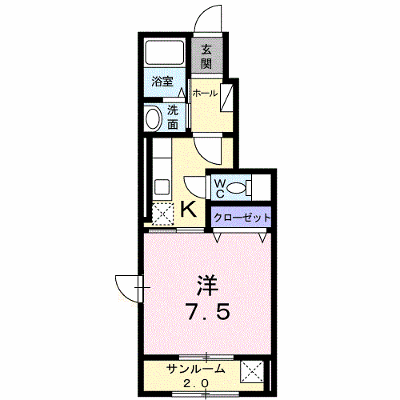 インフィニティーＡ 105【管理NO：1-016999601-01050】 ★家具家電は申し込み後に搬入します★ ★2026年10月下旬入居可能★の物件画像