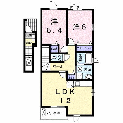 コスモス 201【管理NO：1-015247301-02010】 ★家具家電は申し込み後に搬入します★ ★2026年10月下旬入居可能★の物件画像