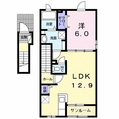 クオーレⅠ 201【管理NO：1-024987501-02010】 ★家具家電は申し込み後に搬入します★ ★2026年11月中旬入居可能★の物件画像