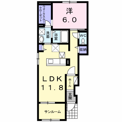 サニー　ヒルズＢ 101【管理NO：1-021797002-01010】 ★家具家電は申し込み後に搬入します★ ★2026年10月中旬入居可能★の物件画像