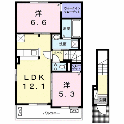ブルーリバー本庄 201【管理NO：1-022749301-02010】 ★家具家電は申し込み後に搬入します★ ★2026年10月中旬入居可能★の物件画像