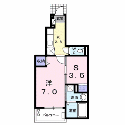 エスポワール　Ⅰ 102【管理NO：1-019331901-01020】 ★家具家電は申し込み後に搬入します★ ★2026年10月中旬入居可能★の物件画像
