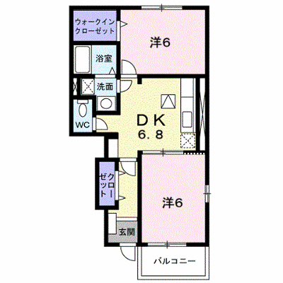エレガントＢ 103【管理NO：1-015134702-01030】 ★家具家電は申し込み後に搬入します★ ★2026年10月中旬入居可能★の物件画像