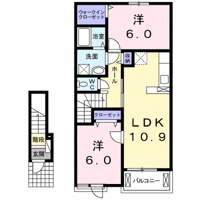 ＮＩＳＨＩＫＩ　８１３ 202【管理NO：1-024486701-02020】 ★家具家電は申し込み後に搬入します★ ★2026年11月中旬入居可能★の物件画像