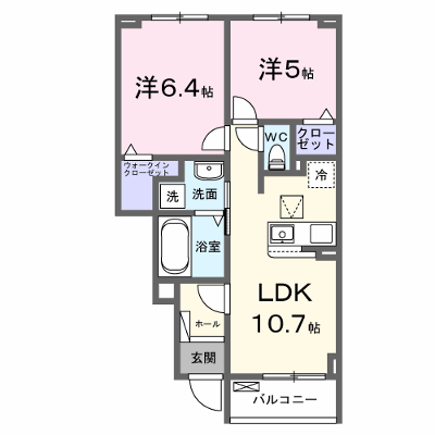 カーサ・ブラン・ニューディ 103【管理NO：1-028803901-01030】 ★家具家電は申し込み後に搬入します★ ★2027年02月下旬入居可能★の物件画像