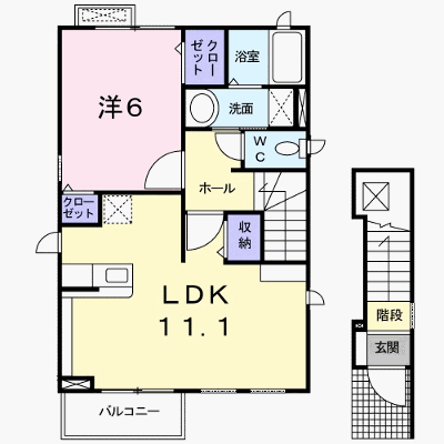 レジーナ 201【管理NO：1-016722401-02010】 ★家具家電は申し込み後に搬入します★ ★2026年10月下旬入居可能★の物件画像