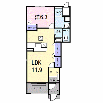 ヌーベル・シンワＤ 101【管理NO：1-014547401-01010】 ★家具家電は申し込み後に搬入します★ ★2026年10月下旬入居可能★の物件画像