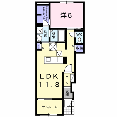 クラール　ハウス 103【管理NO：1-022853201-01030】 ★家具家電は申し込み後に搬入します★ ★2026年11月中旬入居可能★の物件画像