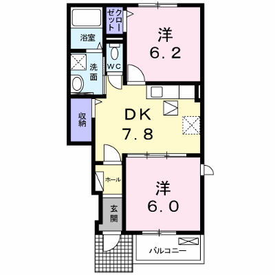 メゾン・ジェルメ 104【管理NO：1-018428101-01040】 ★家具家電は申し込み後に搬入します★ ★2026年11月中旬入居可能★の物件画像