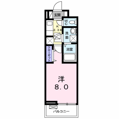 フェリーチェ 103【管理NO：1-024060701-01030】 ★家具家電は申し込み後に搬入します★の物件画像