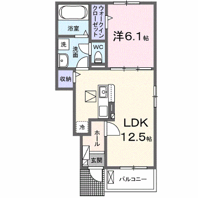 グランメゾンＢＯＮ 104【管理NO：1-028790301-01040】 ★家具家電は申し込み後に搬入します★ ★2027年03月上旬入居可能★の物件画像