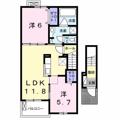 インプレス・ヴィラ 202【管理NO：1-021156101-02020】 ★家具家電は申し込み後に搬入します★ ★2026年11月中旬入居可能★の物件画像