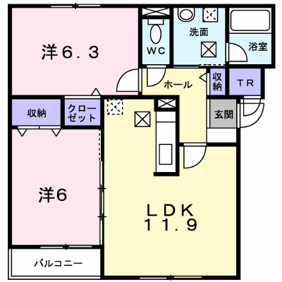 シンフォニアⅠ 201【管理NO：1-013459101-02010】 ★家具家電は申し込み後に搬入します★ ★2026年11月上旬入居可能★の物件画像