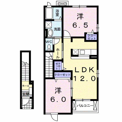 ストロベリーフィールズ 206【管理NO：1-014454501-02060】 ★家具家電は申し込み後に搬入します★ ★2026年11月中旬入居可能★の物件画像