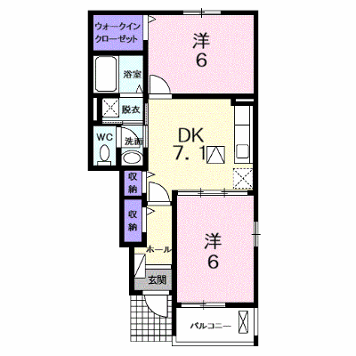 カーサ・レガーロⅠ 104【管理NO：1-016979801-01040】 ★家具家電は申し込み後に搬入します★ ★2026年10月上旬入居可能★の物件画像