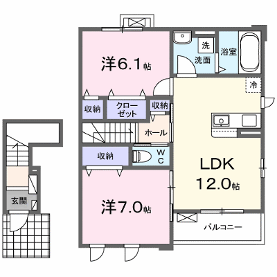 ミーサ 203【管理NO：1-027257601-02030】 ★家具家電は申し込み後に搬入します★ ★2026年11月中旬入居可能★の物件画像