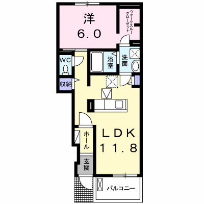 カサブランカ 102【管理NO：1-024579201-01020】 ★家具家電は申し込み後に搬入します★ ★2026年11月下旬入居可能★の物件画像