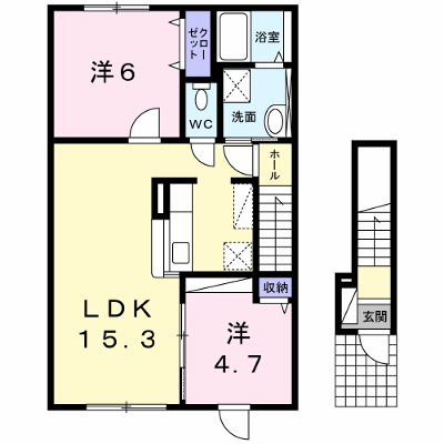 レガーレⅡ 201【管理NO：1-020770402-02010】 ★家具家電は申し込み後に搬入します★ ★2026年11月上旬入居可能★の物件画像