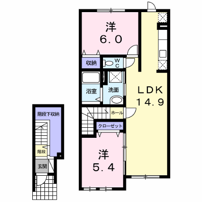 オビイーズ 202【管理NO：1-016998301-02020】 ★家具家電は申し込み後に搬入します★ ★2026年11月中旬入居可能★の物件画像