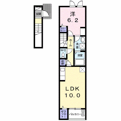リヴァージュ 203【管理NO：1-023924201-02030】 ★家具家電は申し込み後に搬入します★の物件画像