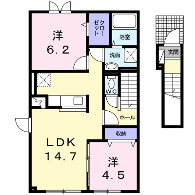 ティアモ 204【管理NO：1-018207402-02040】 ★家具家電は申し込み後に搬入します★ ★2026年11月中旬入居可能★の物件画像