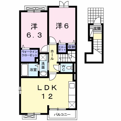 パッションフラワーⅠ 202【管理NO：1-016632501-02020】 ★家具家電は申し込み後に搬入します★ ★2026年11月上旬入居可能★の物件画像