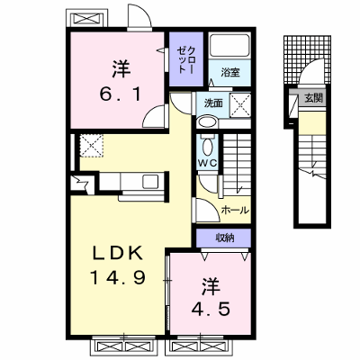 サニーフィールド 204【管理NO：1-022726101-02040】 ★家具家電は申し込み後に搬入します★の物件画像