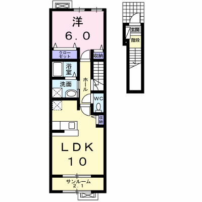 ラ・カーサ・フィオーレⅠ 203【管理NO：1-015172901-02030】 ★家具家電は申し込み後に搬入します★ ★2026年11月中旬入居可能★の物件画像
