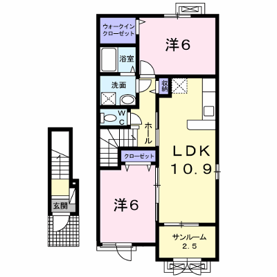 ラフレシールＣ 202【管理NO：1-020817301-02020】 ★家具家電は申し込み後に搬入します★ ★2026年11月上旬入居可能★の物件画像