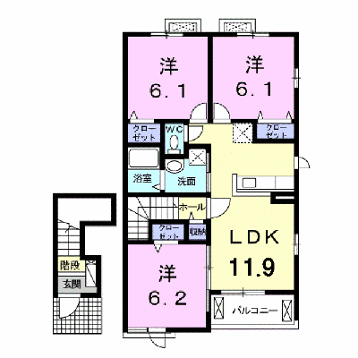 グランフィル２　Ａ 202【管理NO：1-021614001-02020】 ★家具家電は申し込み後に搬入します★ ★2026年10月下旬入居可能★の物件画像