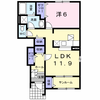 フリッシュⅥ 103【管理NO：1-014166801-01030】 ★家具家電は申し込み後に搬入します★ ★2026年10月下旬入居可能★の物件画像