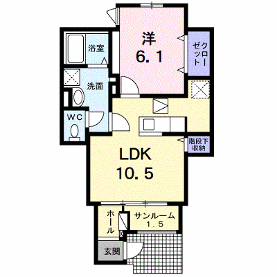 リアン・ラポール　輝（かがやき 103【管理NO：1-027380001-01030】 ★家具家電は申し込み後に搬入します★ ★2026年11月中旬入居可能★の物件画像