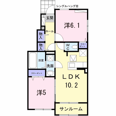 ＦＬＡＴ１ 101【管理NO：1-025843601-01010】 ★家具家電は申し込み後に搬入します★ ★2026年11月上旬入居可能★の物件画像