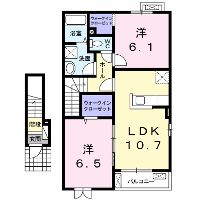 サニーヒルズＢ 204【管理NO：1-020074301-02040】 ★家具家電は申し込み後に搬入します★ ★2026年10月中旬入居可能★の物件画像