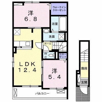 ラ・グラシューズⅢ 201【管理NO：1-025921703-02010】 ★家具家電は申し込み後に搬入します★ ★2026年11月上旬入居可能★の物件画像