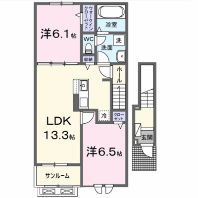 本三里塚アパートＡ 202【管理NO：1-028689701-02020】 ★家具家電は申し込み後に搬入します★ ★2027年03月上旬入居可能★の物件画像