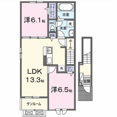 本三里塚アパートＡ 201【管理NO：1-028689701-02010】 ★家具家電は申し込み後に搬入します★ ★2027年02月下旬入居可能★の物件画像
