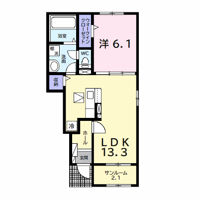 アレグリア 103【管理NO：1-027242401-01030】 ★家具家電は申し込み後に搬入します★ ★2026年11月中旬入居可能★の物件画像