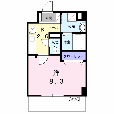 緑が丘ＤＫＢ 204【管理NO：1-025004101-02040】 ★家具家電は申し込み後に搬入します★ ★2026年10月下旬入居可能★の物件画像