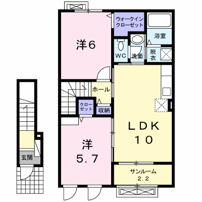 コンフォールⅠ 202【管理NO：1-023259601-02020】 ★家具家電は申し込み後に搬入します★の物件画像