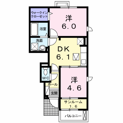 プラシ－ド　Ⅰ 104【管理NO：1-017216601-01040】 ★家具家電は申し込み後に搬入します★ ★2026年11月上旬入居可能★の物件画像