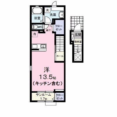 エテルノ　Ｙ　Ａ 205【管理NO：1-027017801-02050】 ★家具家電は申し込み後に搬入します★ ★2026年11月中旬入居可能★の物件画像
