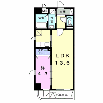 シャン・ド・フルールⅢ 306【管理NO：1-018126801-03060】 ★家具家電は申し込み後に搬入します★ ★2026年10月上旬入居可能★の物件画像